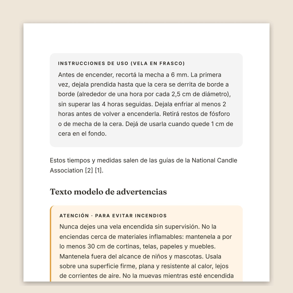 Velas aromáticas para regalar y vender